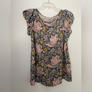 Paisley pattern easy care summer top